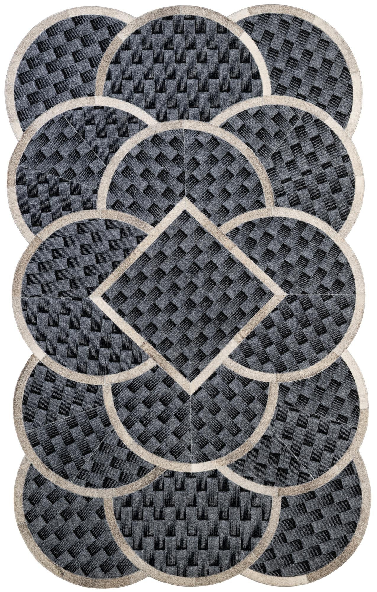 5' x 8' Cowhide - Patchwork Rug