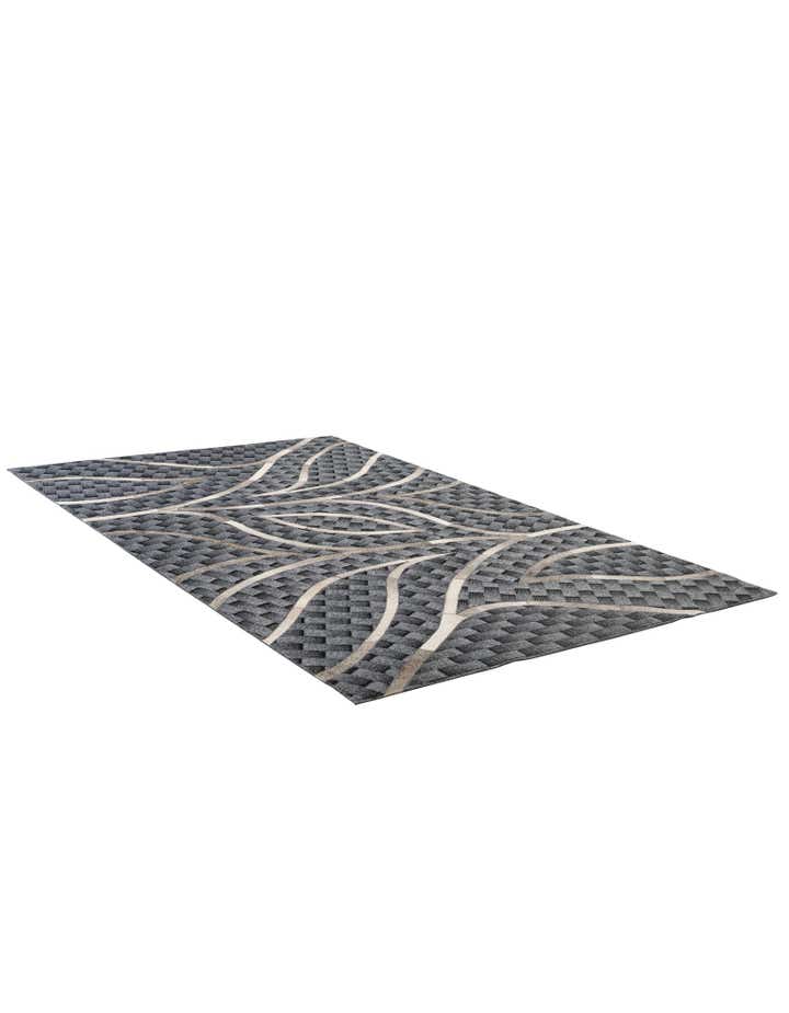 4' 11 x 8' Cowhide - Patchwork Rug