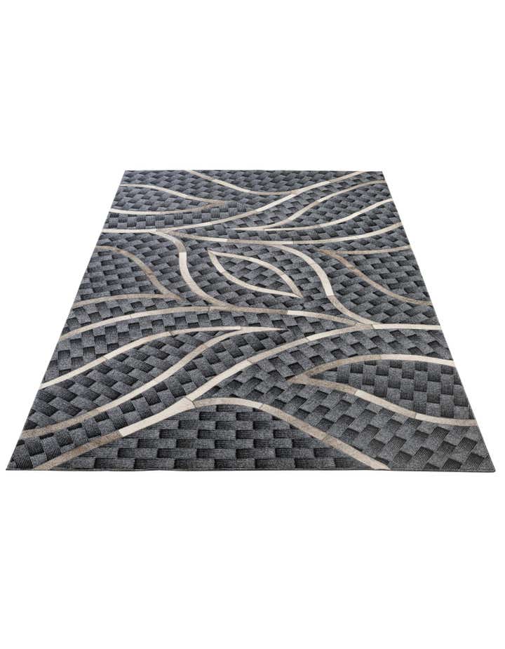 4' 11 x 8' Cowhide - Patchwork Rug