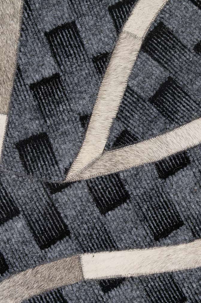 4' 11 x 8' Cowhide - Patchwork Rug