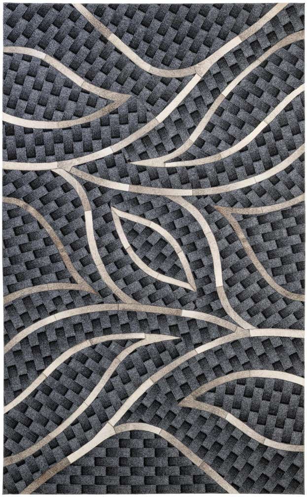 4' 11 x 8' Cowhide - Patchwork Rug