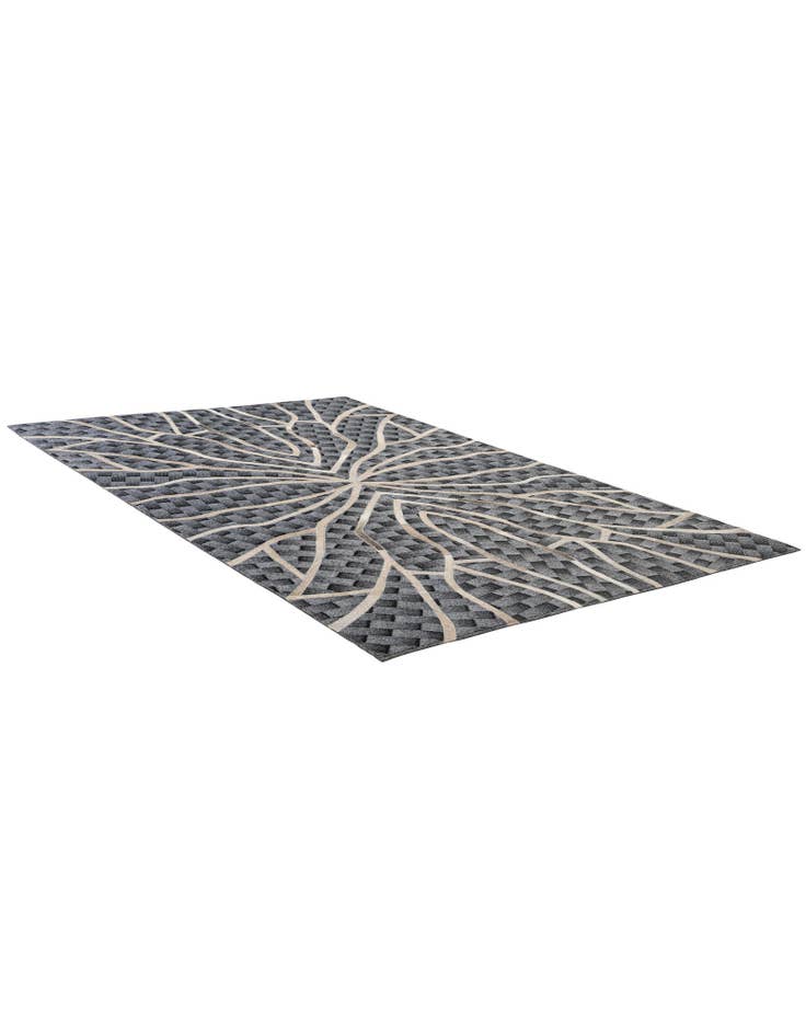 Detail image of 5' 2 x 8' Cowhide - Patchwork Rug