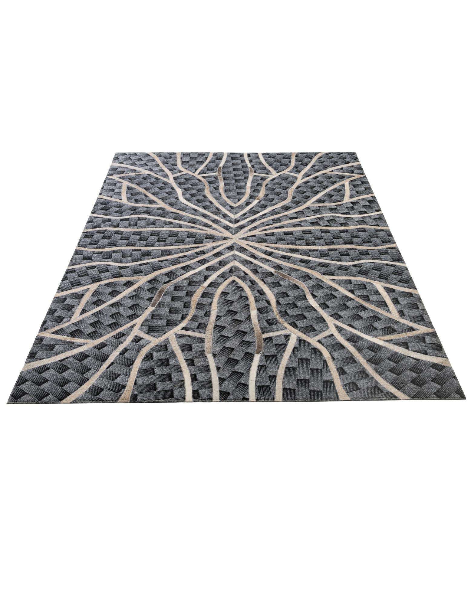 5' 2 x 8' Cowhide - Patchwork Rug