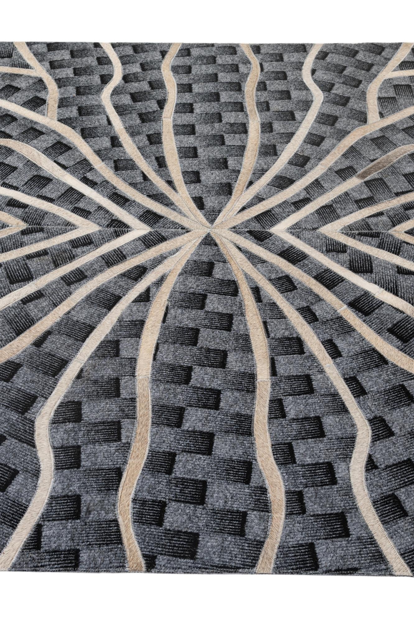 5' 2 x 8' Cowhide - Patchwork Rug