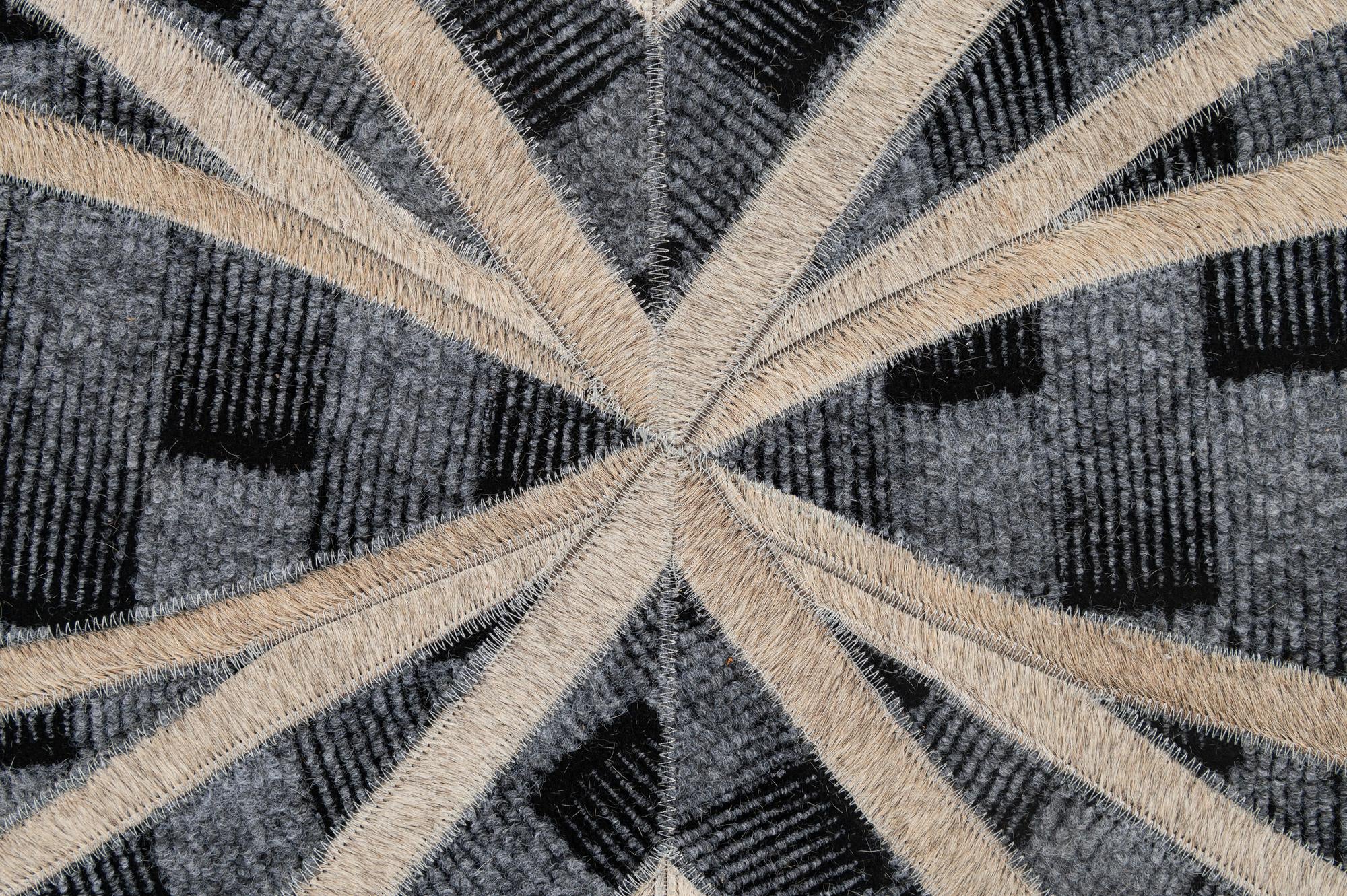 5' 2 x 8' Cowhide - Patchwork Rug
