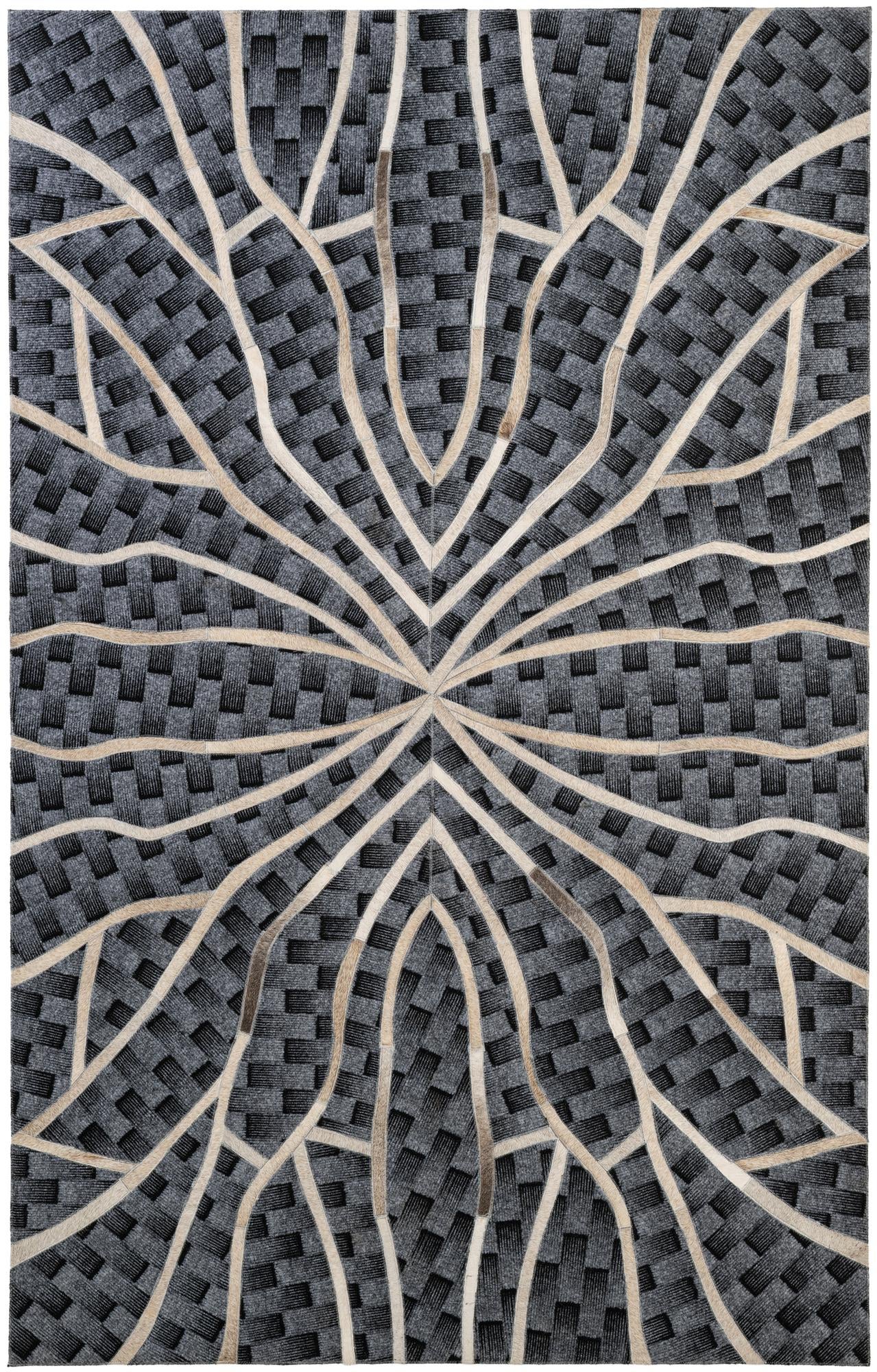 5' 2 x 8' Cowhide - Patchwork Rug