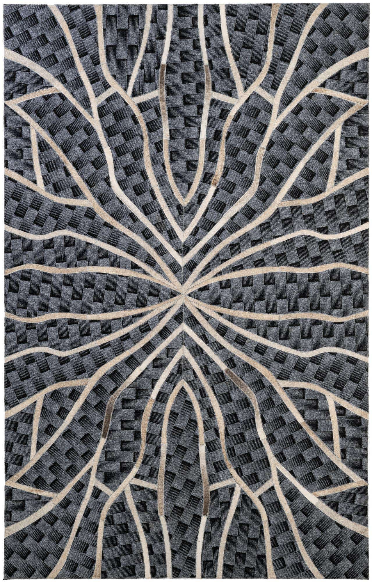 5' 2 x 8' Cowhide - Patchwork Rug