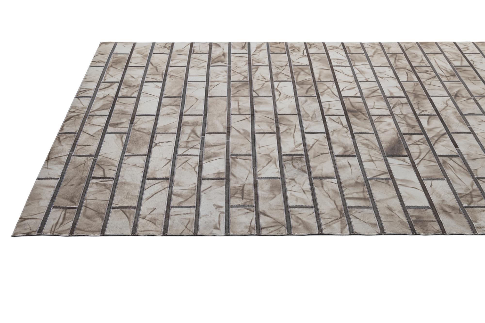 5' 2 x 8' 1 Cowhide - Patchwork Rug