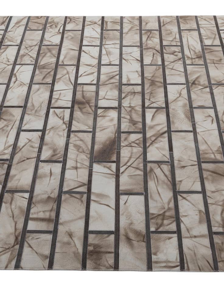 Detail image of 5' 2 x 8' 1 Cowhide - Patchwork Rug