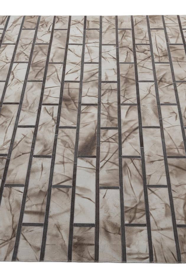 Detail image of 5' 2 x 8' 1 Cowhide - Patchwork Rug