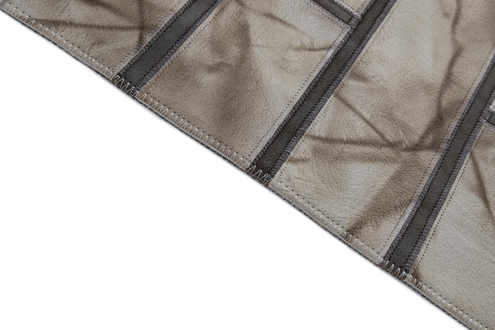 5' 2 x 8' 1 Cowhide - Patchwork Rug