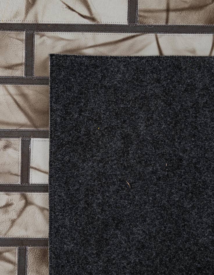 Detail image of 5' 2 x 8' 1 Cowhide - Patchwork Rug
