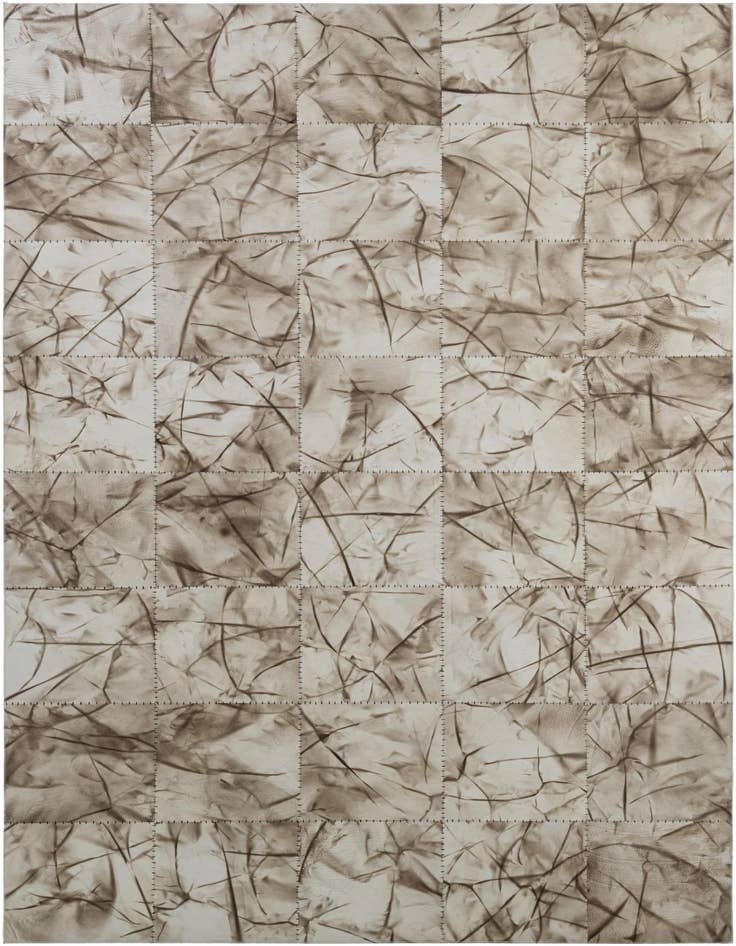 Detail image of 5' x 7' 11 Cowhide - Patchwork Rug