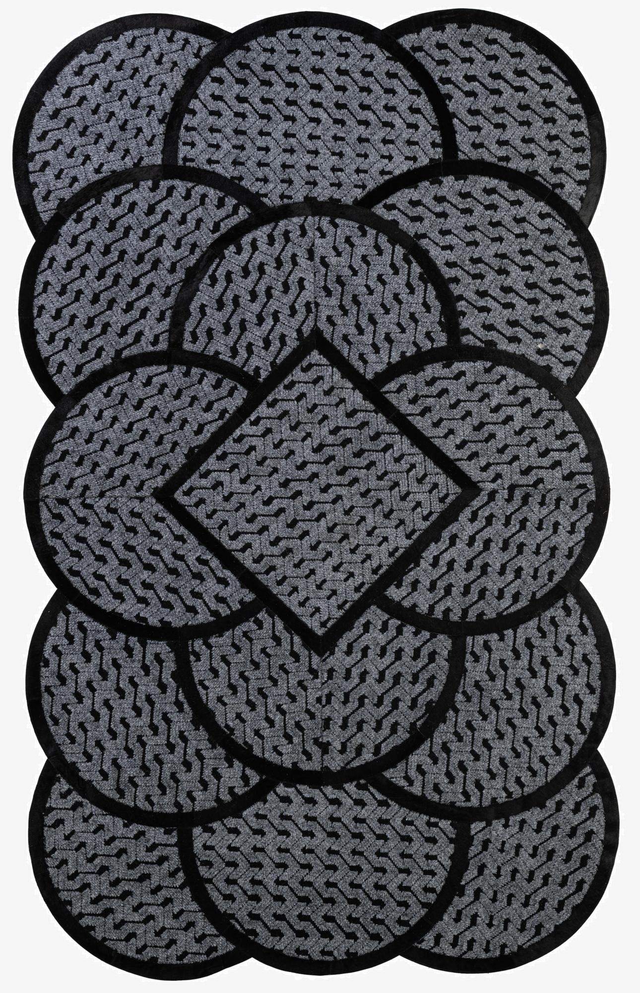 5' 1 x 8' 1 Cowhide - Patchwork Rug