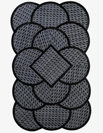 5' 1 x 8' 1 Cowhide - Patchwork Rug