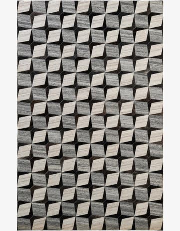 5' 2 x 8' 1 Cowhide - Patchwork Rug