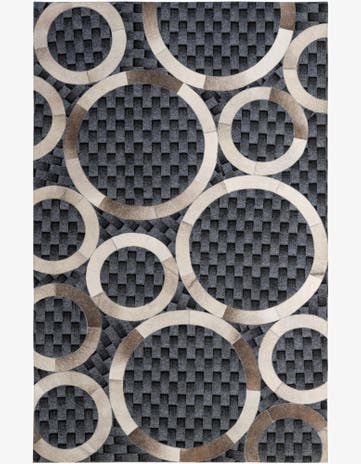 5' 1 x 7' 11 Cowhide - Patchwork Rug