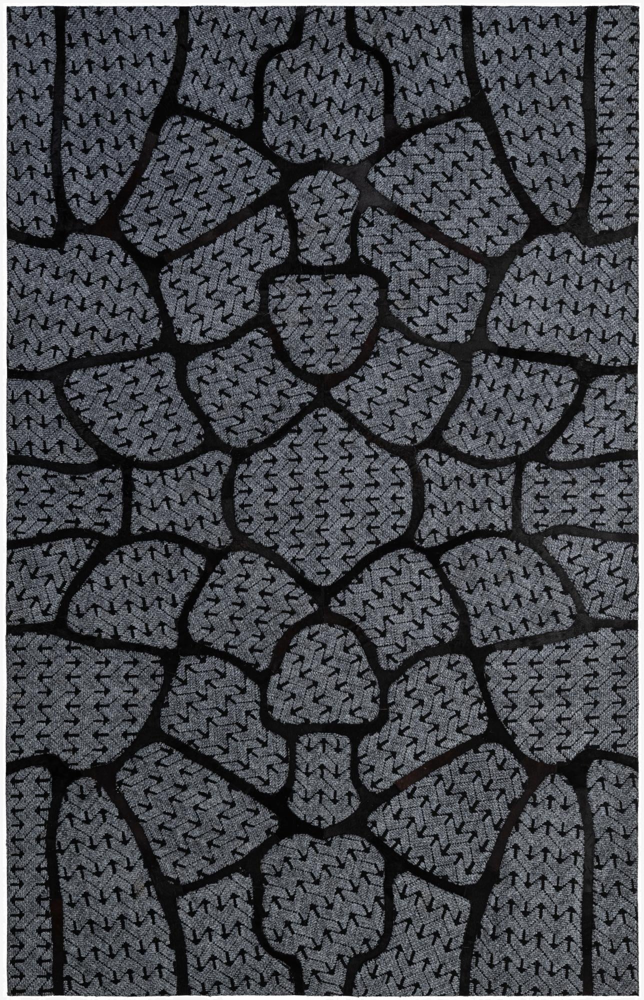 5' 2 x 8' 1 Cowhide - Patchwork Rug