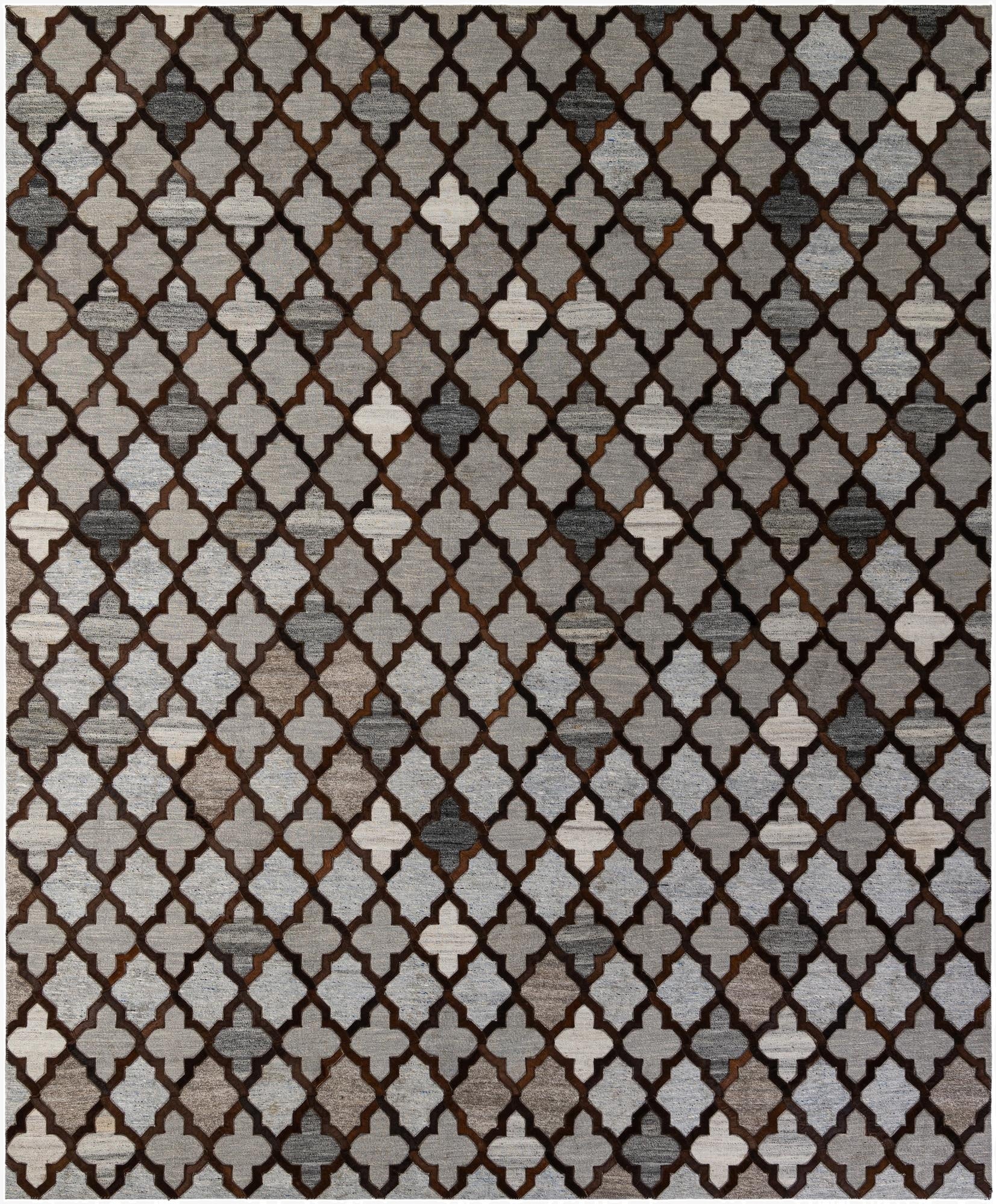 8' 1 x 9' 11 Cowhide - Patchwork Rug