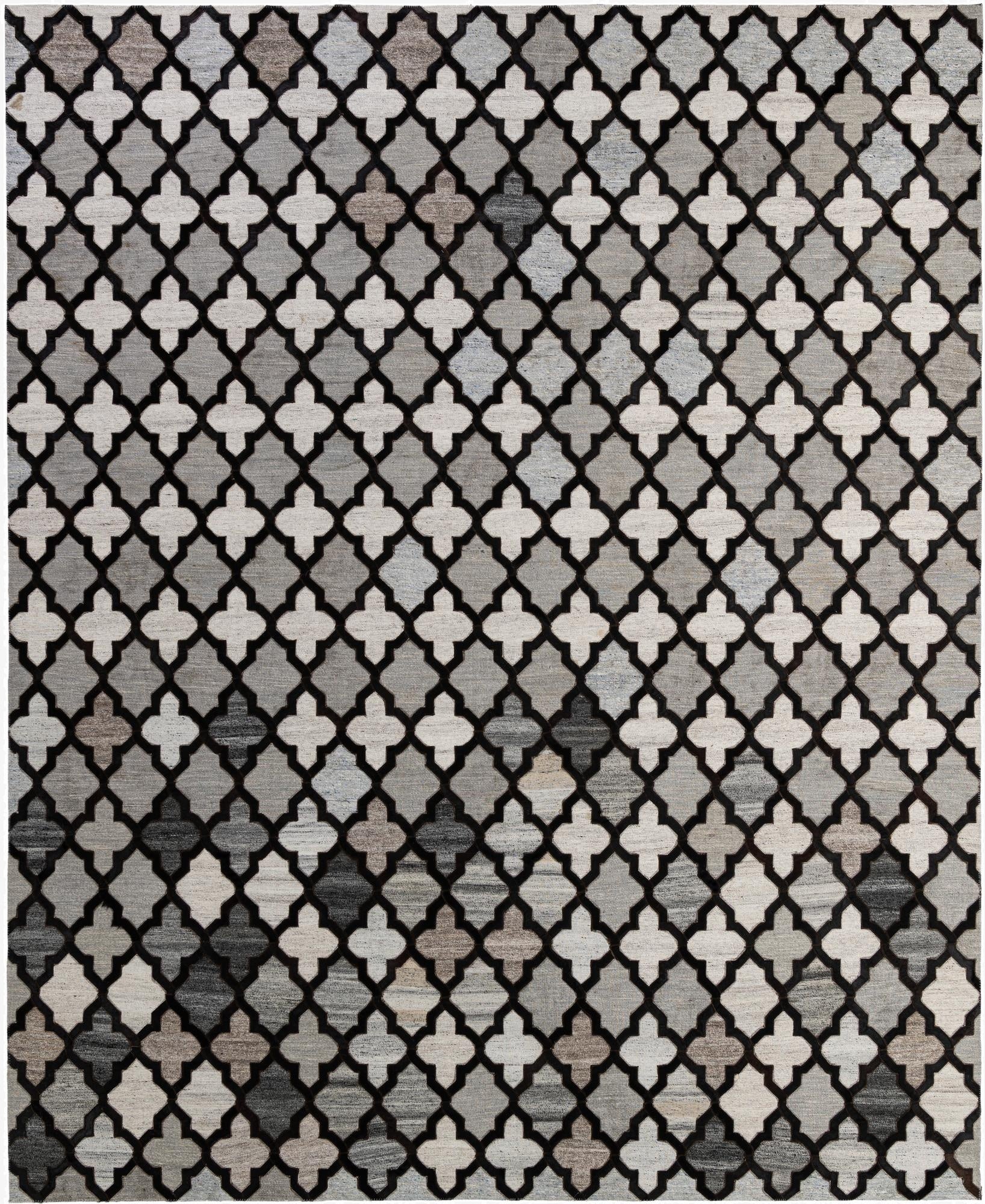 8' 1 x 9' 11 Cowhide - Patchwork Rug