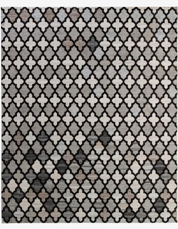 8' 1 x 9' 11 Cowhide - Patchwork Rug