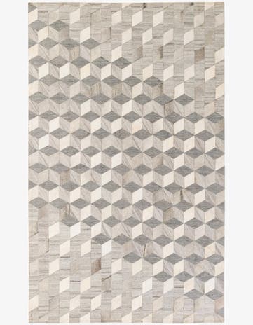 5' x 8' 1 Cowhide - Patchwork Rug