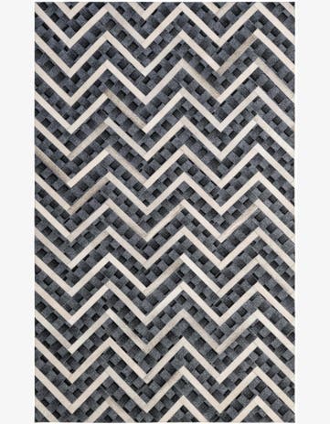 4' 11 x 7' 11 Cowhide - Patchwork Rug