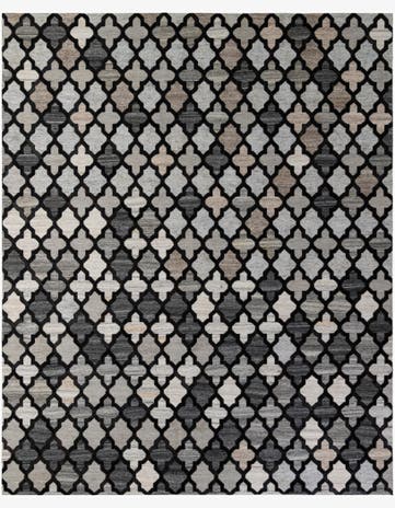 8' 1 x 9' 11 Cowhide - Patchwork Rug