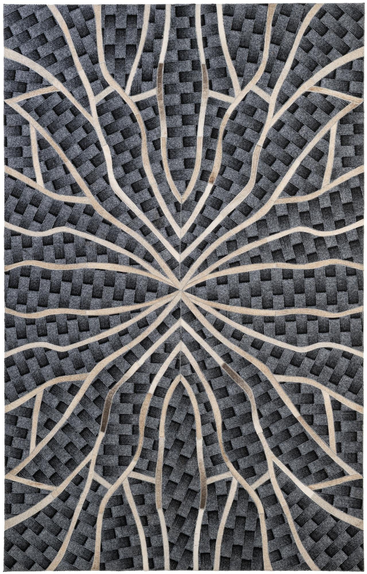 5' 2 x 8' Cowhide - Patchwork Rug