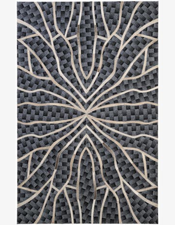 5' 2 x 8' Cowhide - Patchwork Rug