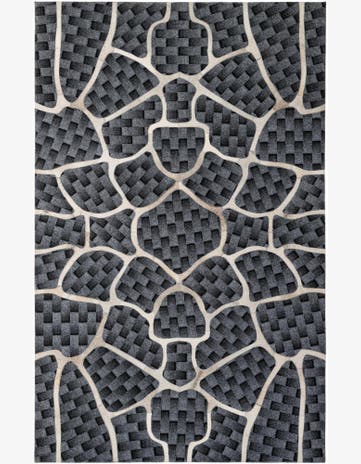 5' 2 x 8' Cowhide - Patchwork Rug