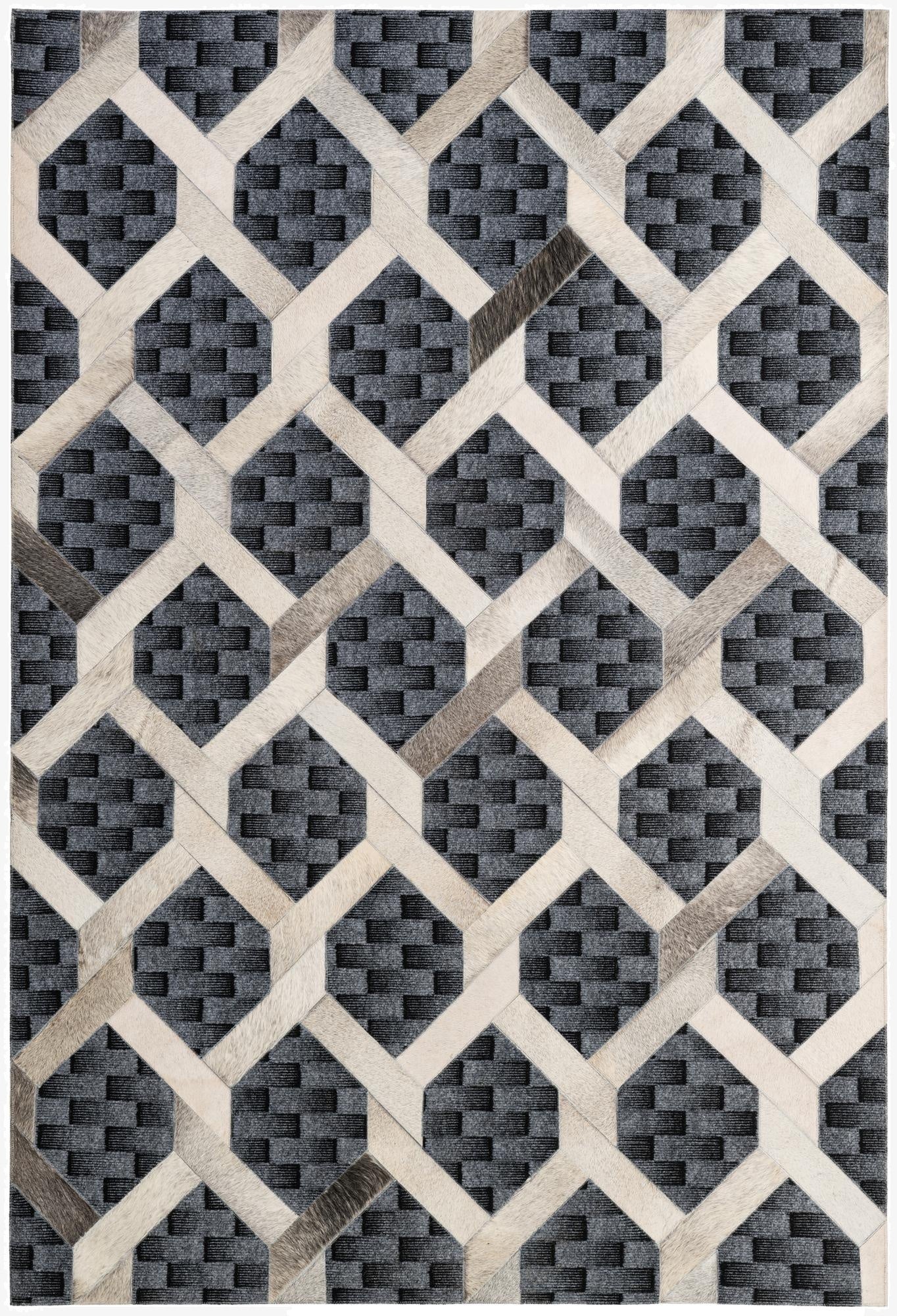 5' 4 x 7' 10 Cowhide - Patchwork Rug