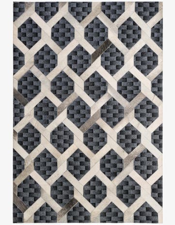 5' 4 x 7' 10 Cowhide - Patchwork Rug