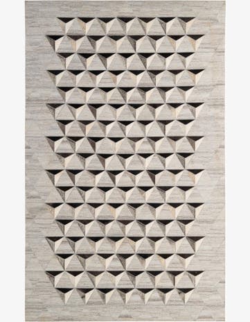 4' 11 x 7' 11 Cowhide - Patchwork Rug