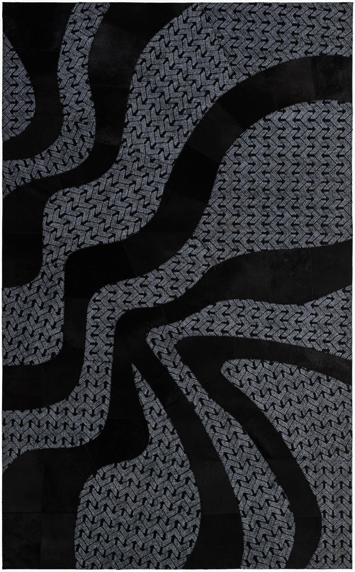 5' x 8' 1 Cowhide - Patchwork Rug