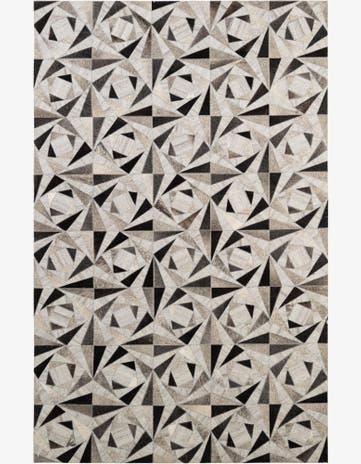 4' 11 x 7' 10 Cowhide - Patchwork Rug