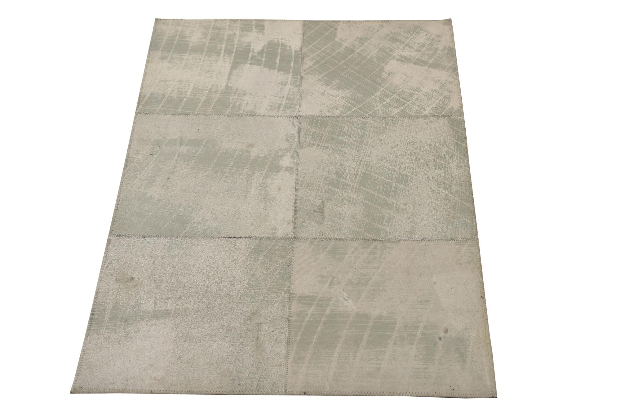 2' x 3' Cowhide Leather Rug