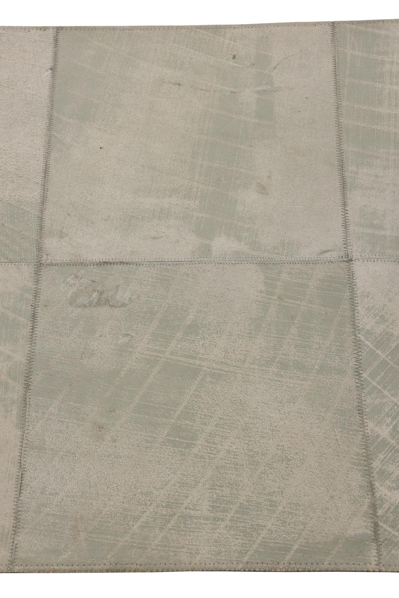 2' x 3' Cowhide Leather Rug