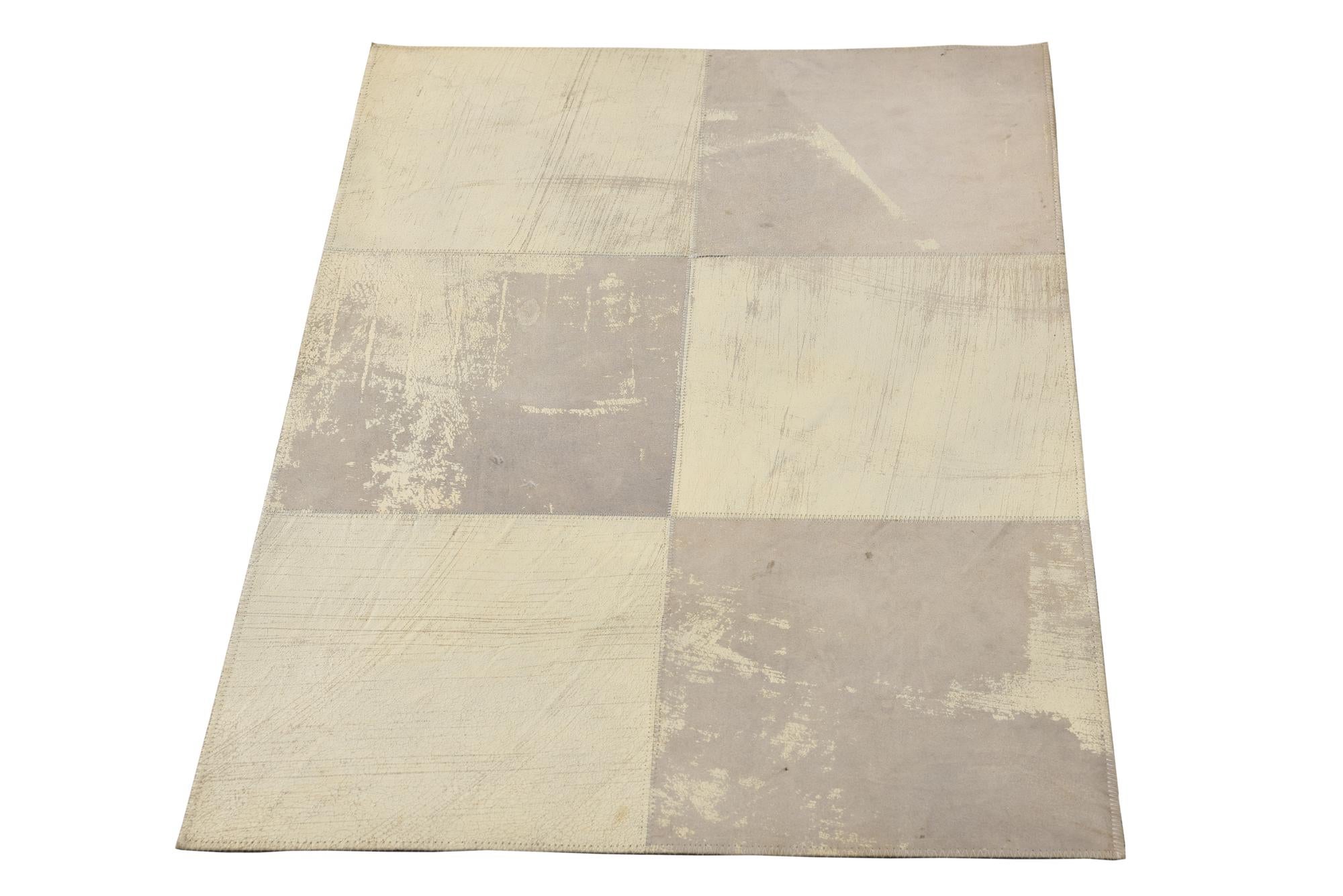 2' x 3' Cowhide Leather Rug