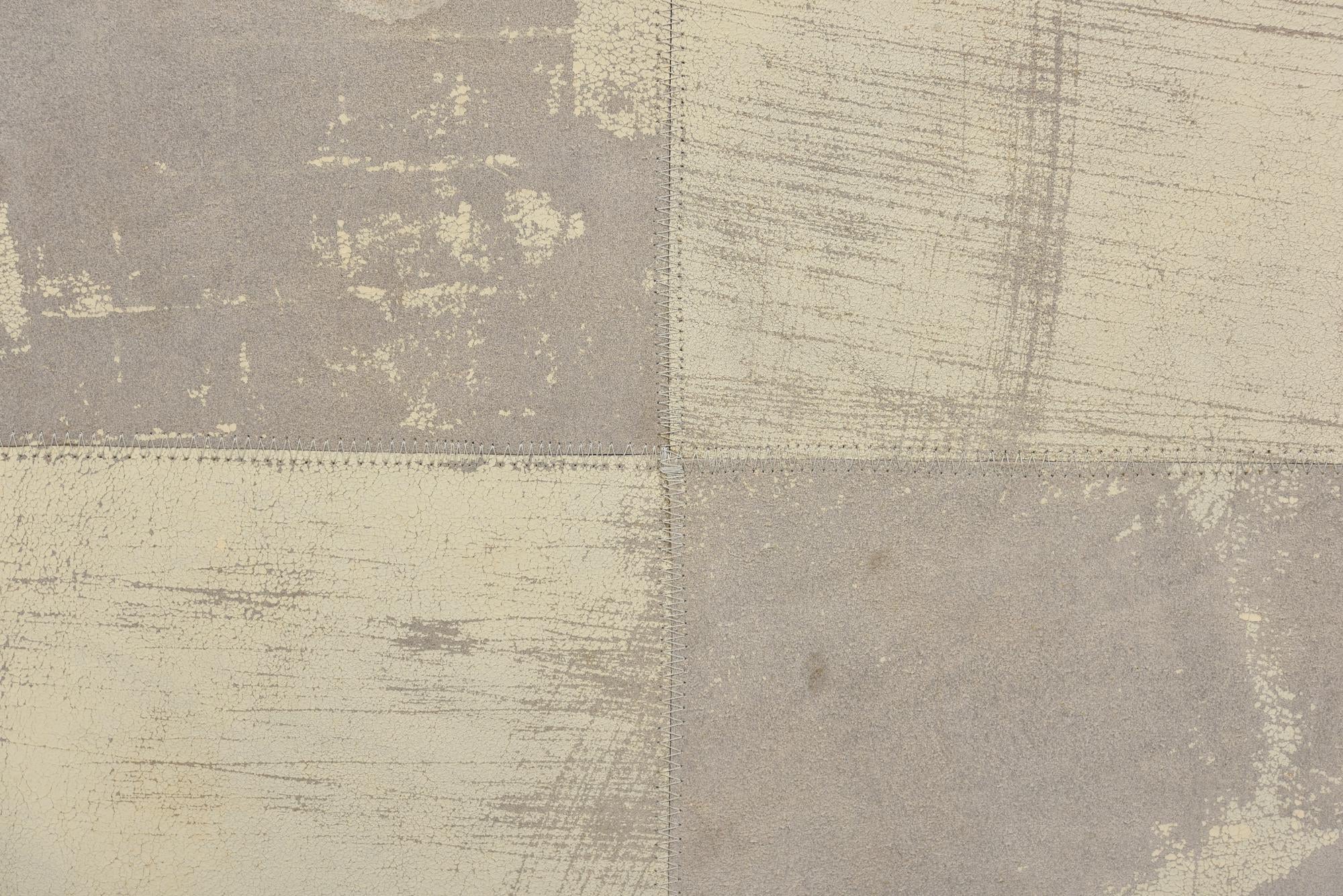 2' x 3' Cowhide Leather Rug