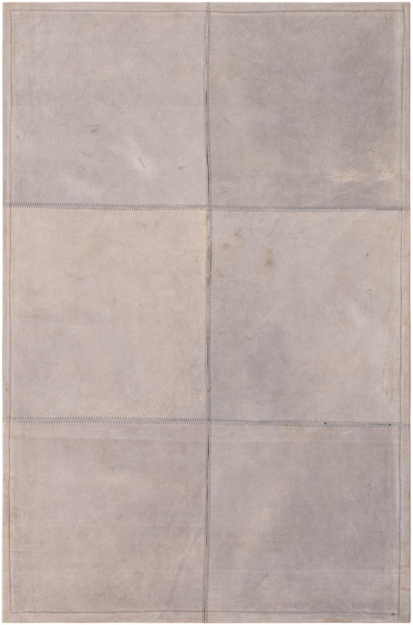 2' x 3' Cowhide Leather Rug