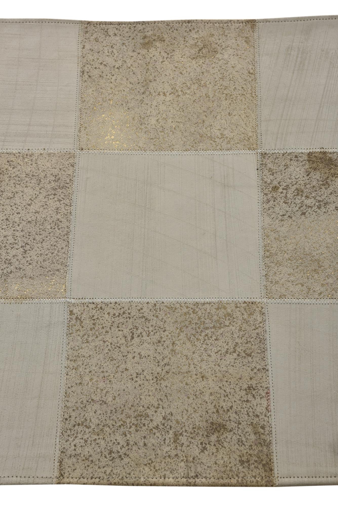 2' 1 x 3' 1 Cowhide Leather Rug