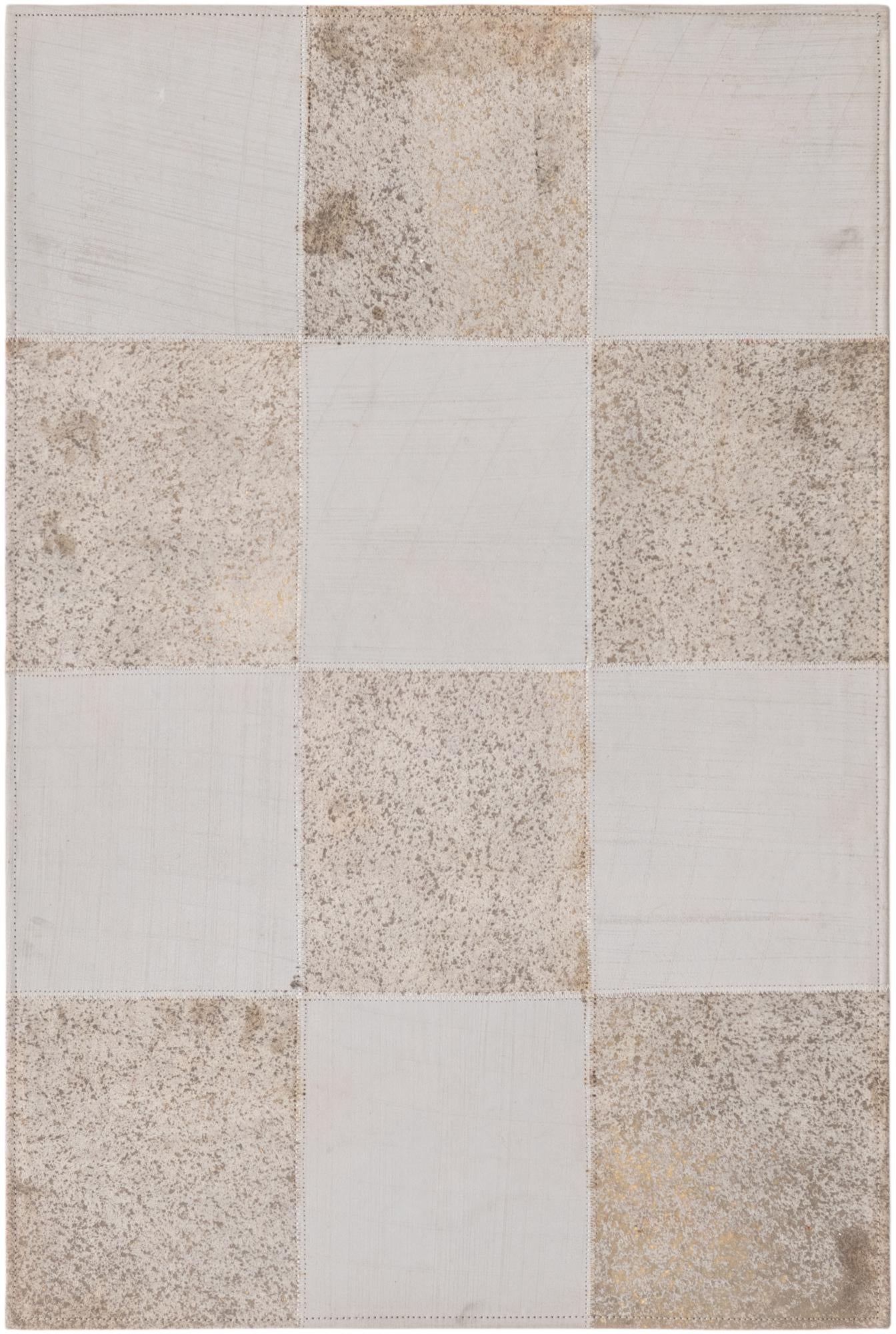 2' 1 x 3' 1 Cowhide Leather Rug