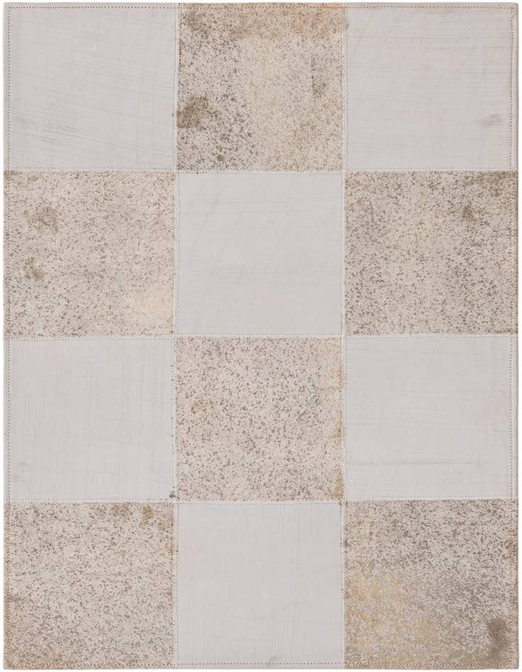 Detail image of 2' 1 x 3' 1 Cowhide Leather Rug
