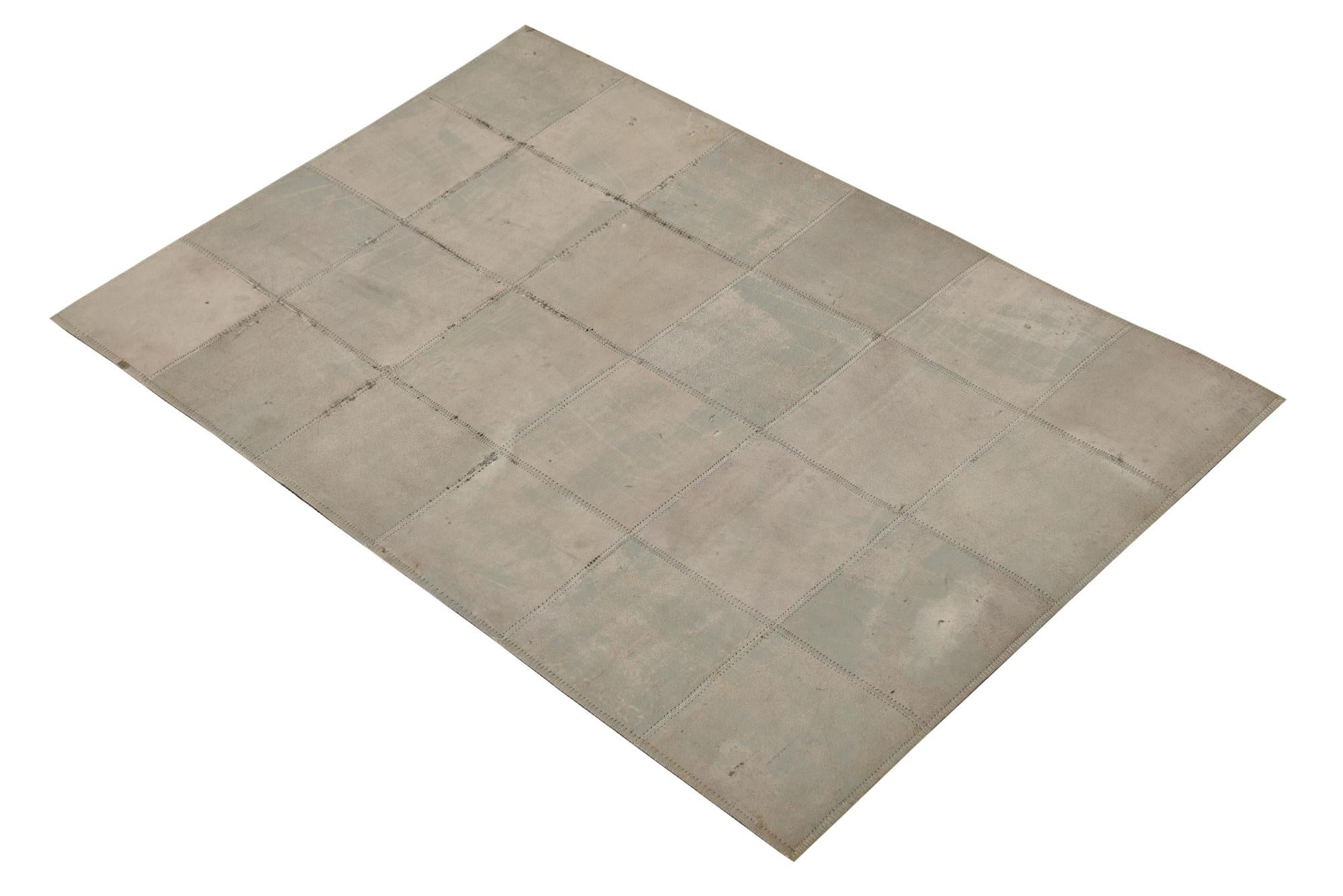 2' x 3' Cowhide Leather Rug