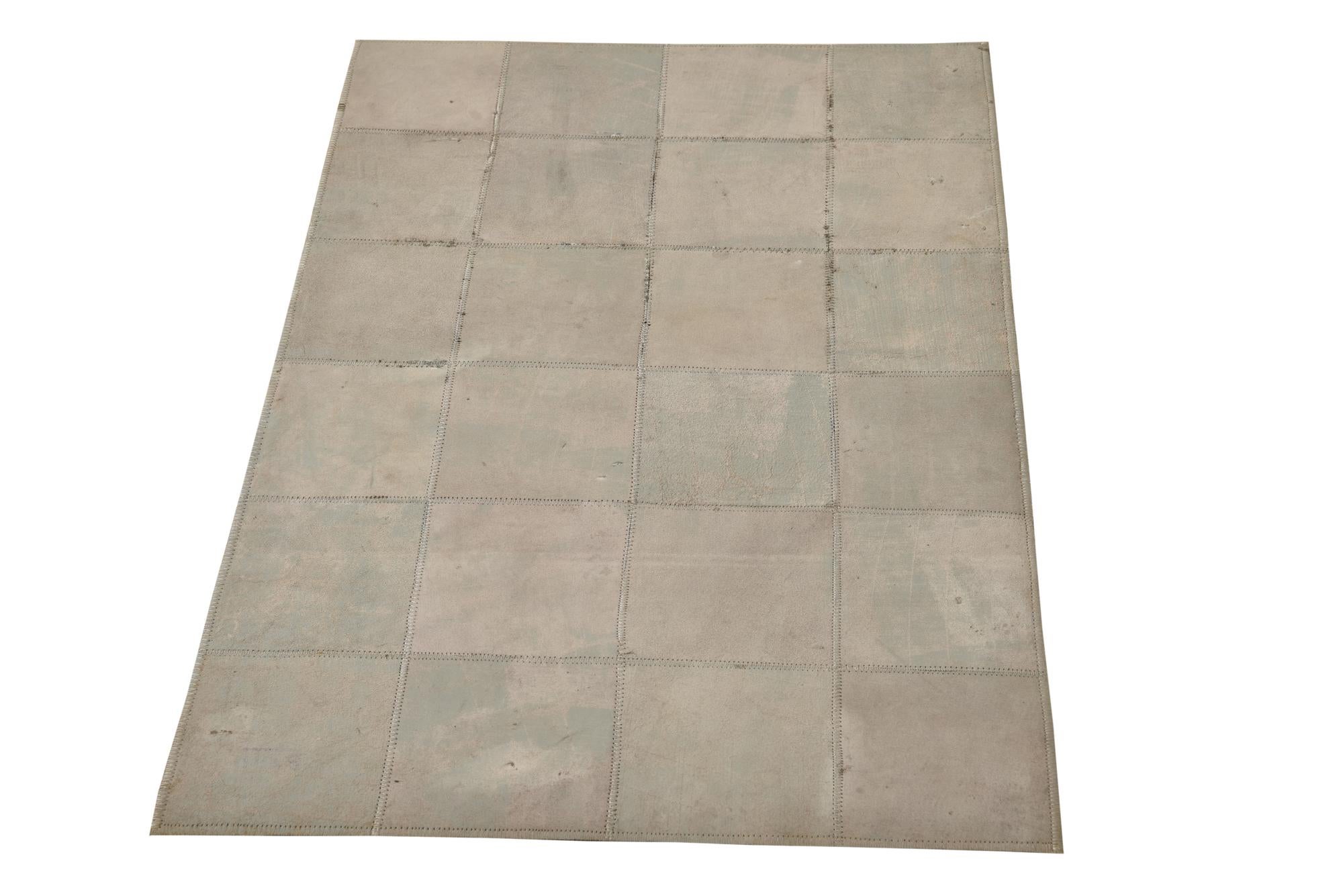 2' x 3' Cowhide Leather Rug