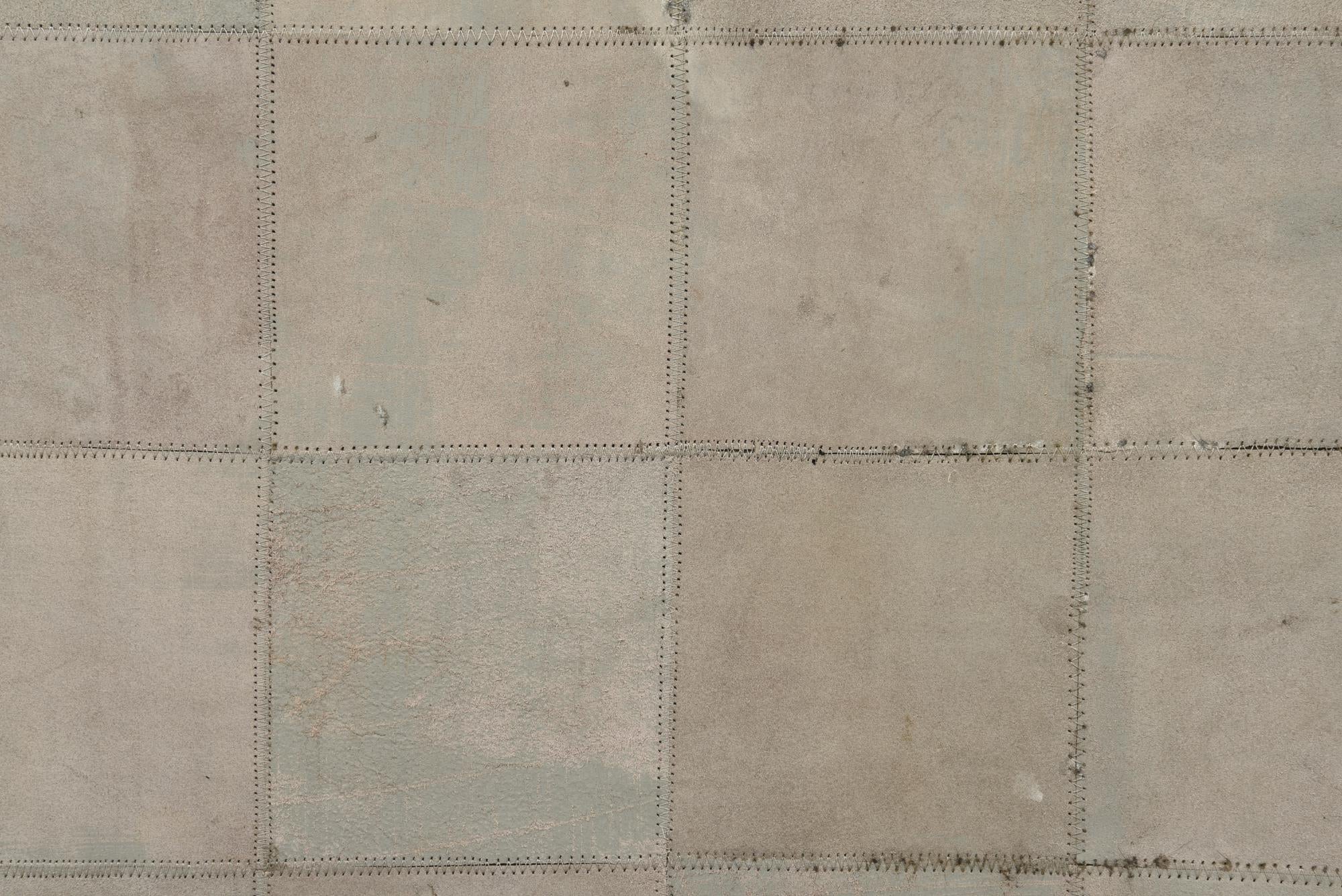 2' x 3' Cowhide Leather Rug