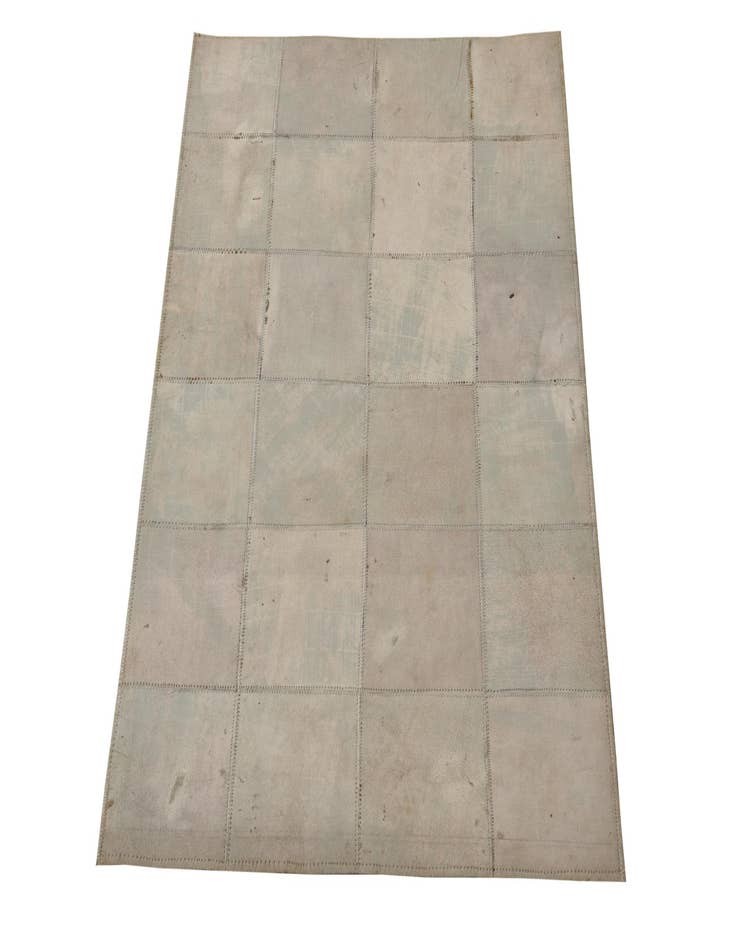 Detail image of 2' 1 x 3' 1 Cowhide Leather Rug