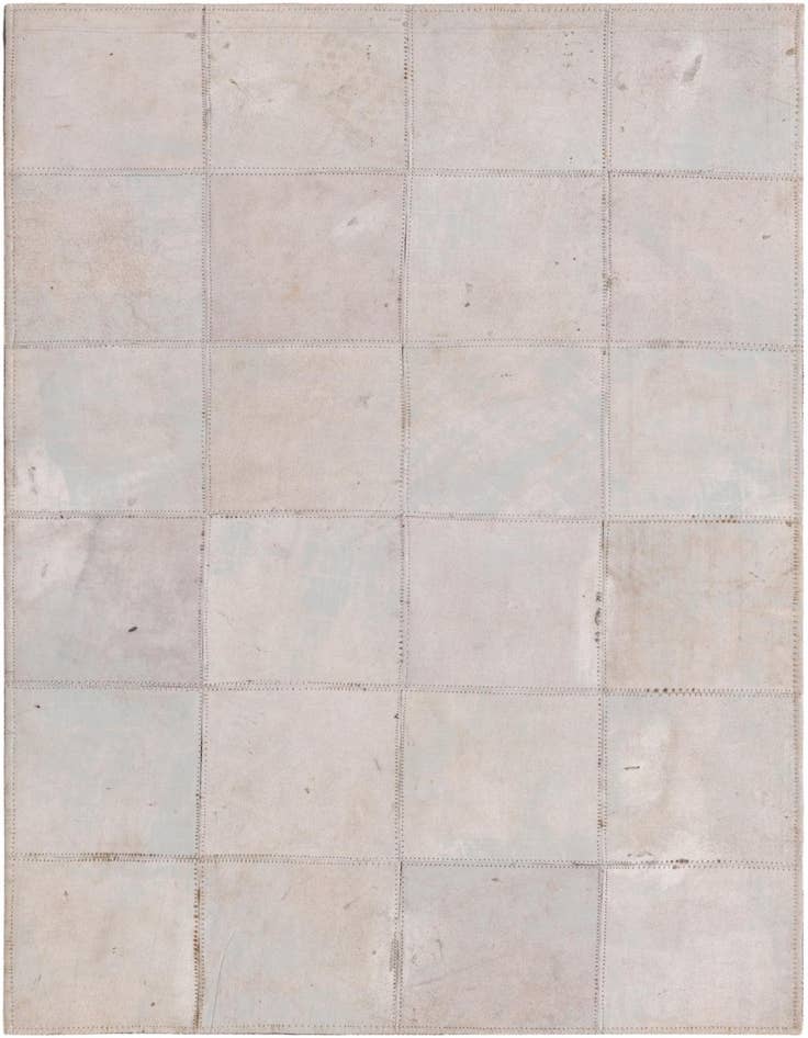 Detail image of 2' 1 x 3' 1 Cowhide Leather Rug