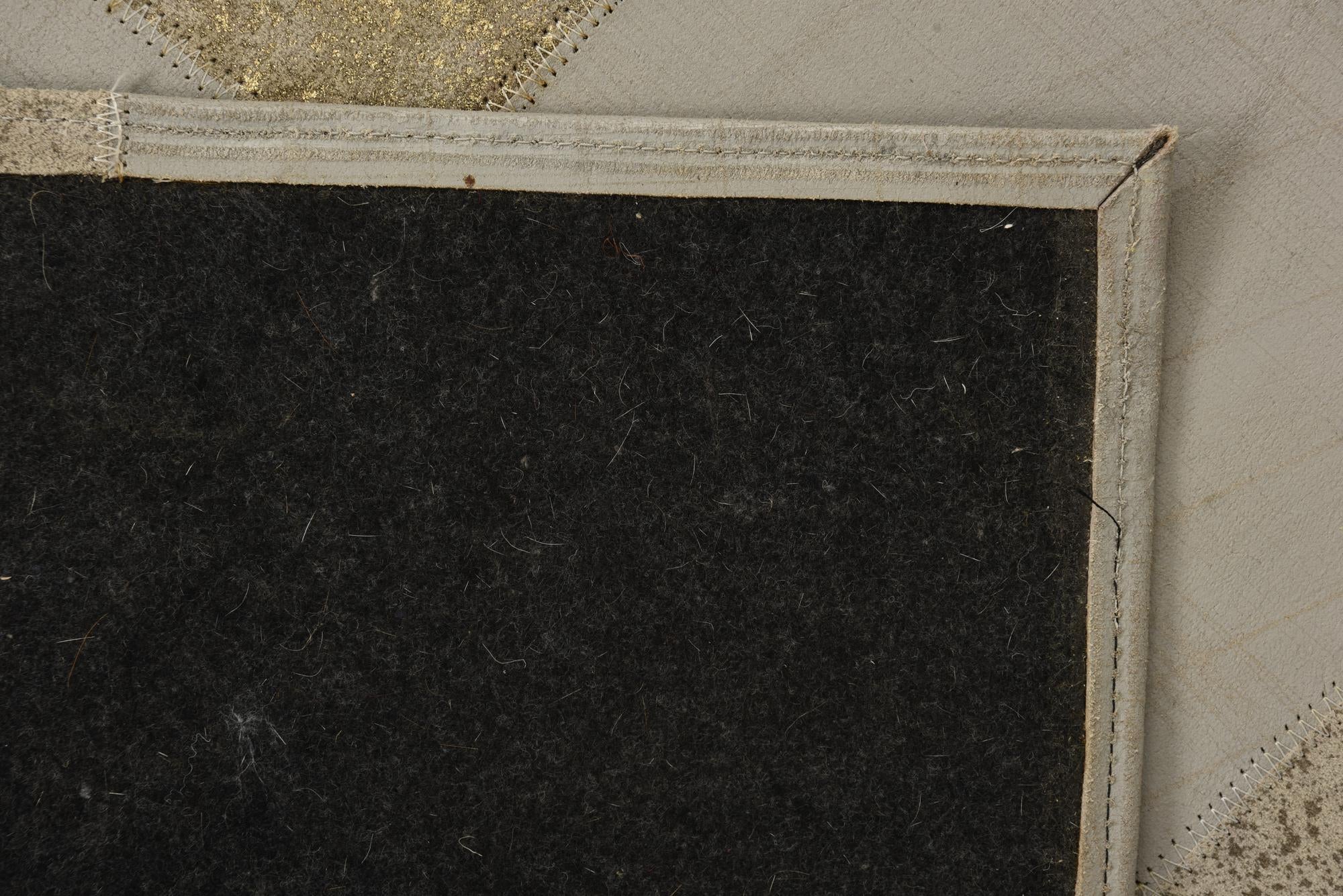 2' x 3' Cowhide Leather Rug